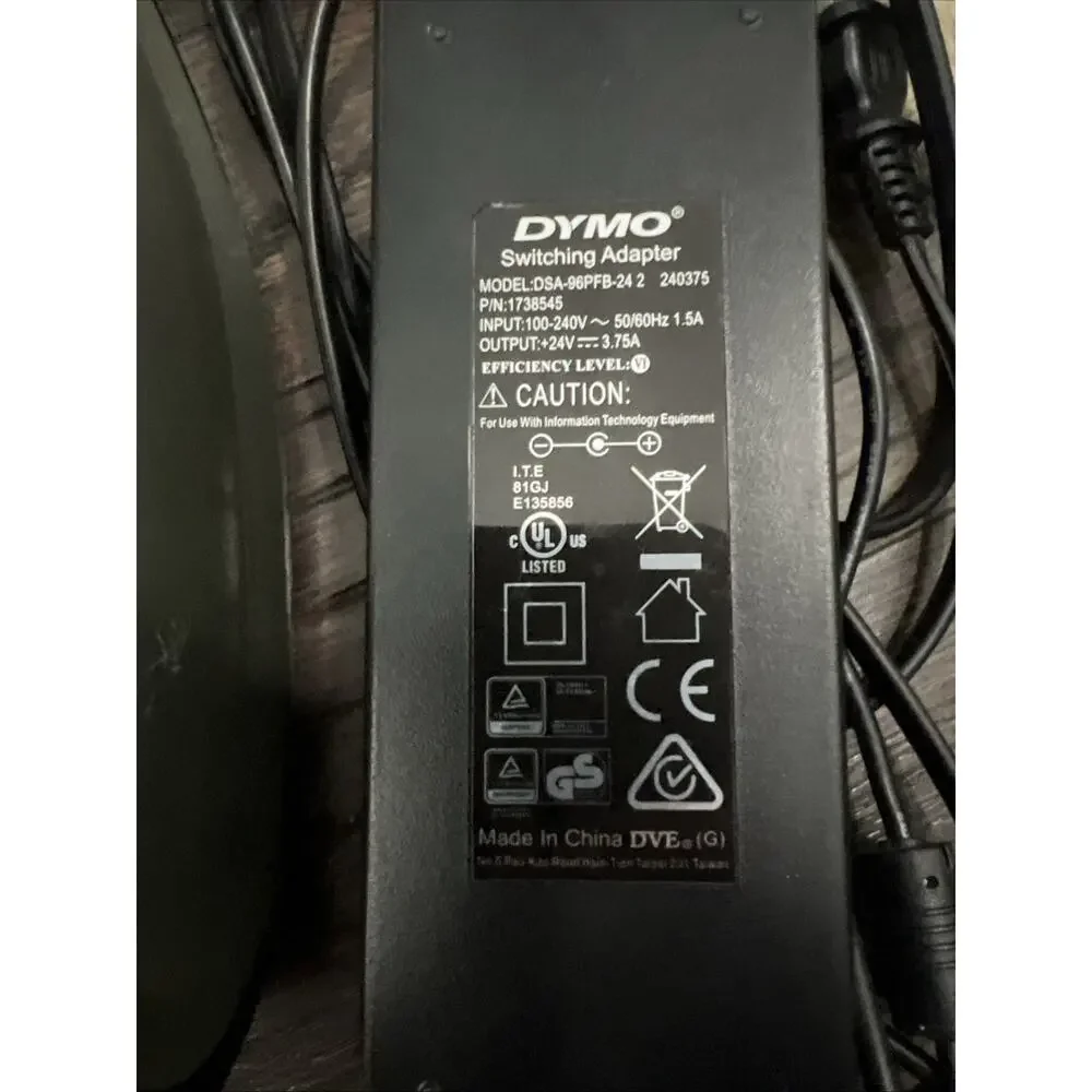 Dymo LabelWriter 4XL Label Printer 4 in x 6 in Labels- Black (1738542) W/labels